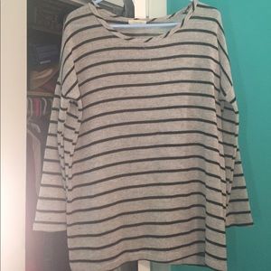 Basic Grey and Black Sweater